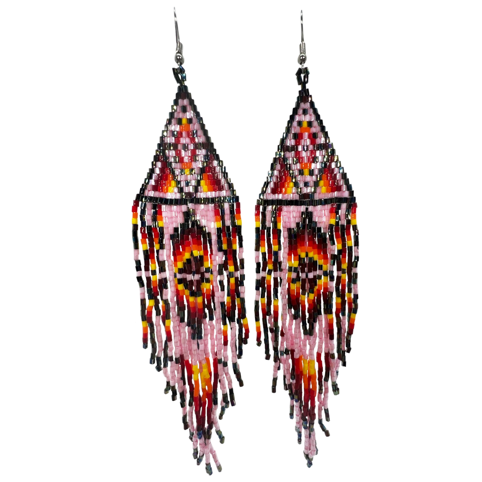 BEADED SHOULDER DUSTER EARRING