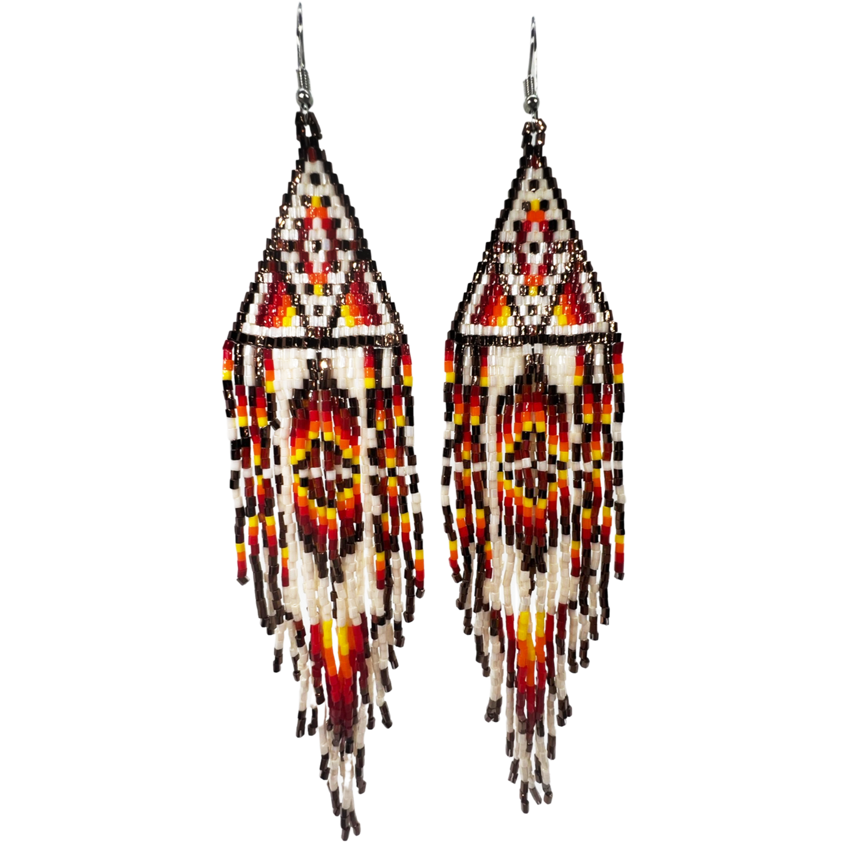 BEADED SHOULDER DUSTER EARRING
