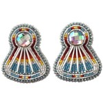 GLAM FAN EARRINGS