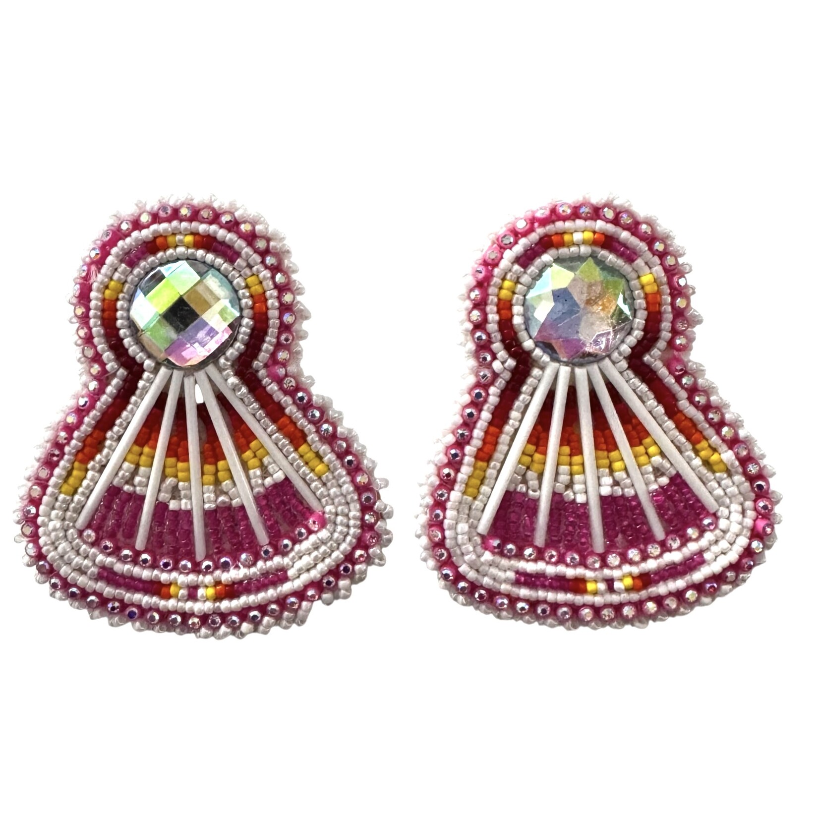 GLAM FAN EARRINGS