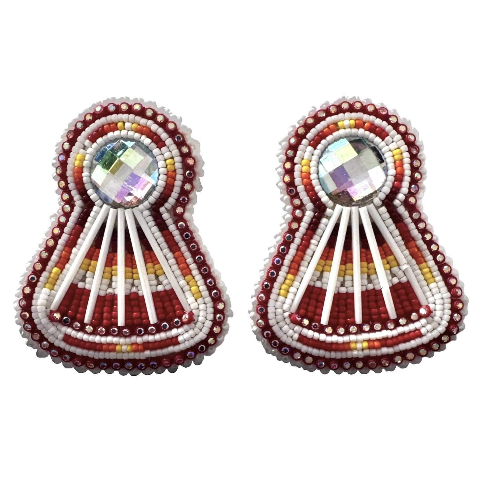 GLAM FAN EARRINGS