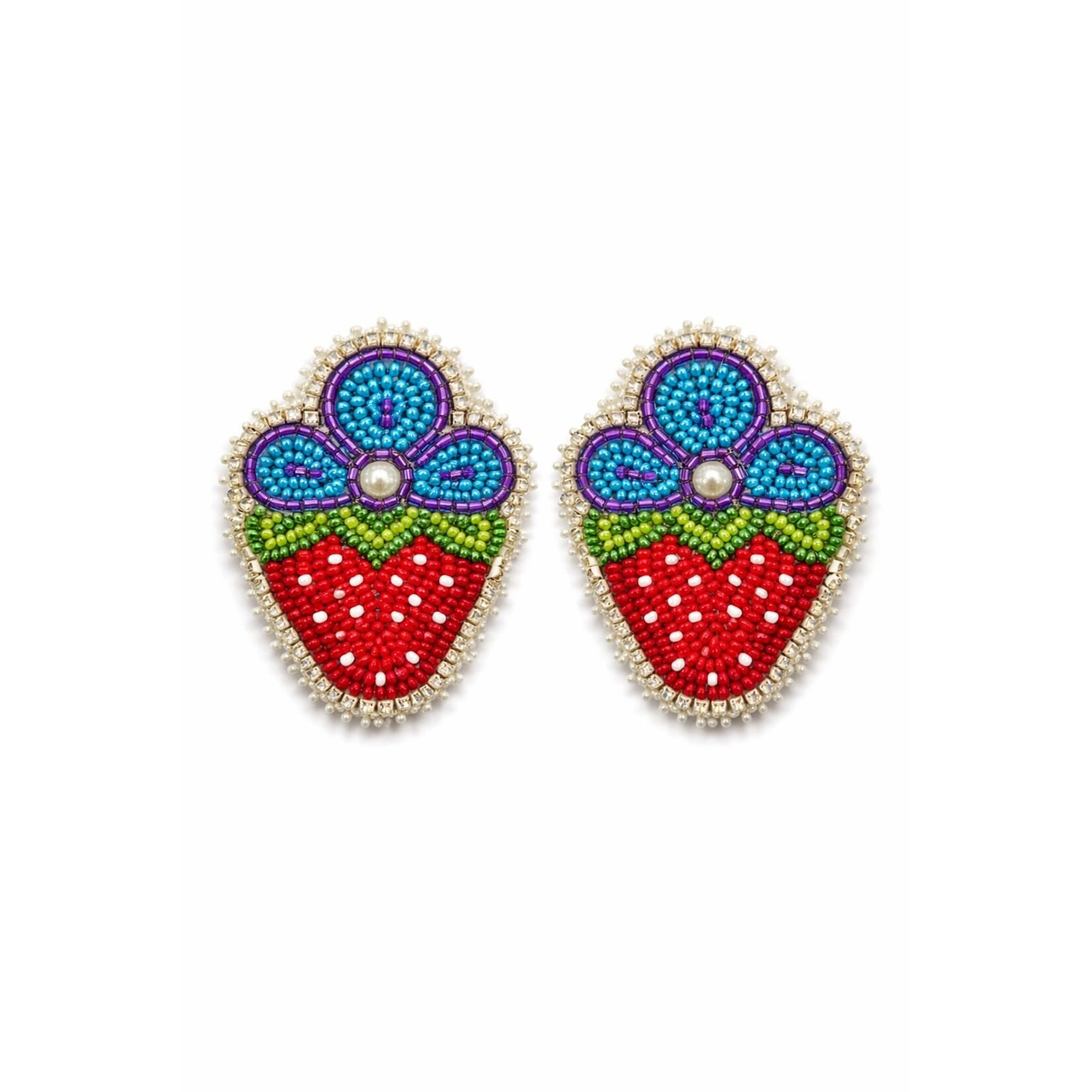 GLAM STRAWBERRY EARRINGS