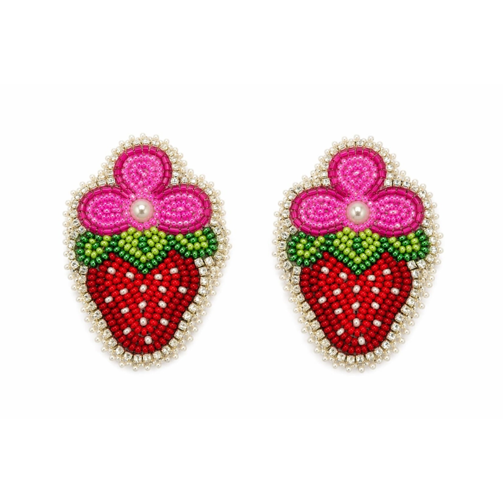 GLAM STRAWBERRY EARRINGS