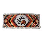 CUT GLASS BARRETTE - BEAR PAW