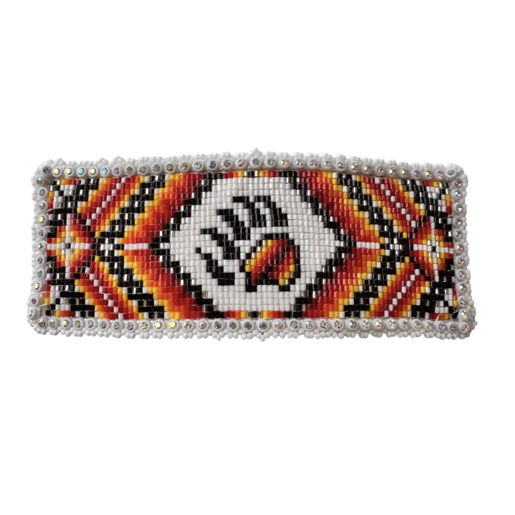 CUT GLASS BARRETTE - BEAR PAW