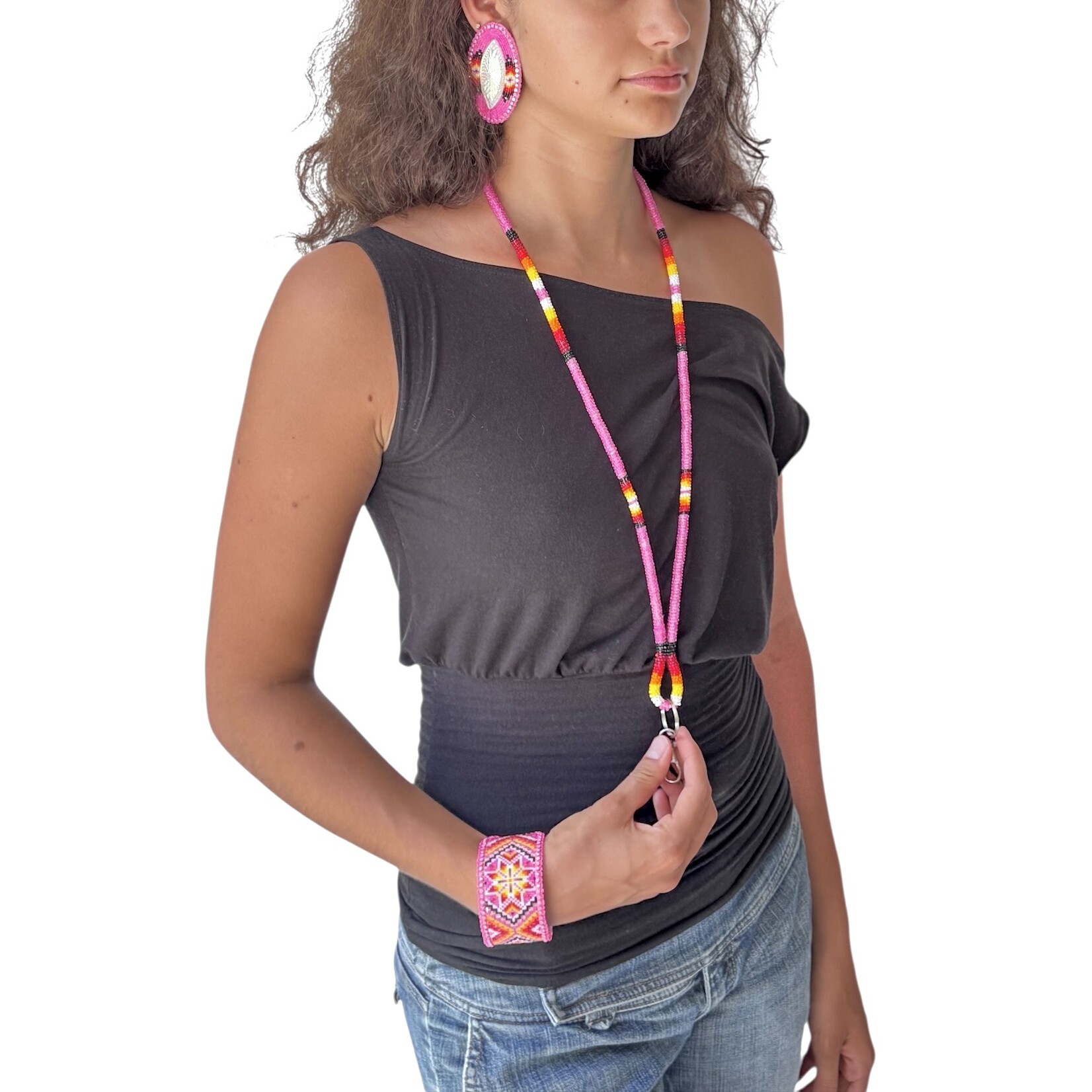 WRAPPED BEADED LANYARD - SIMPLE DESIGN