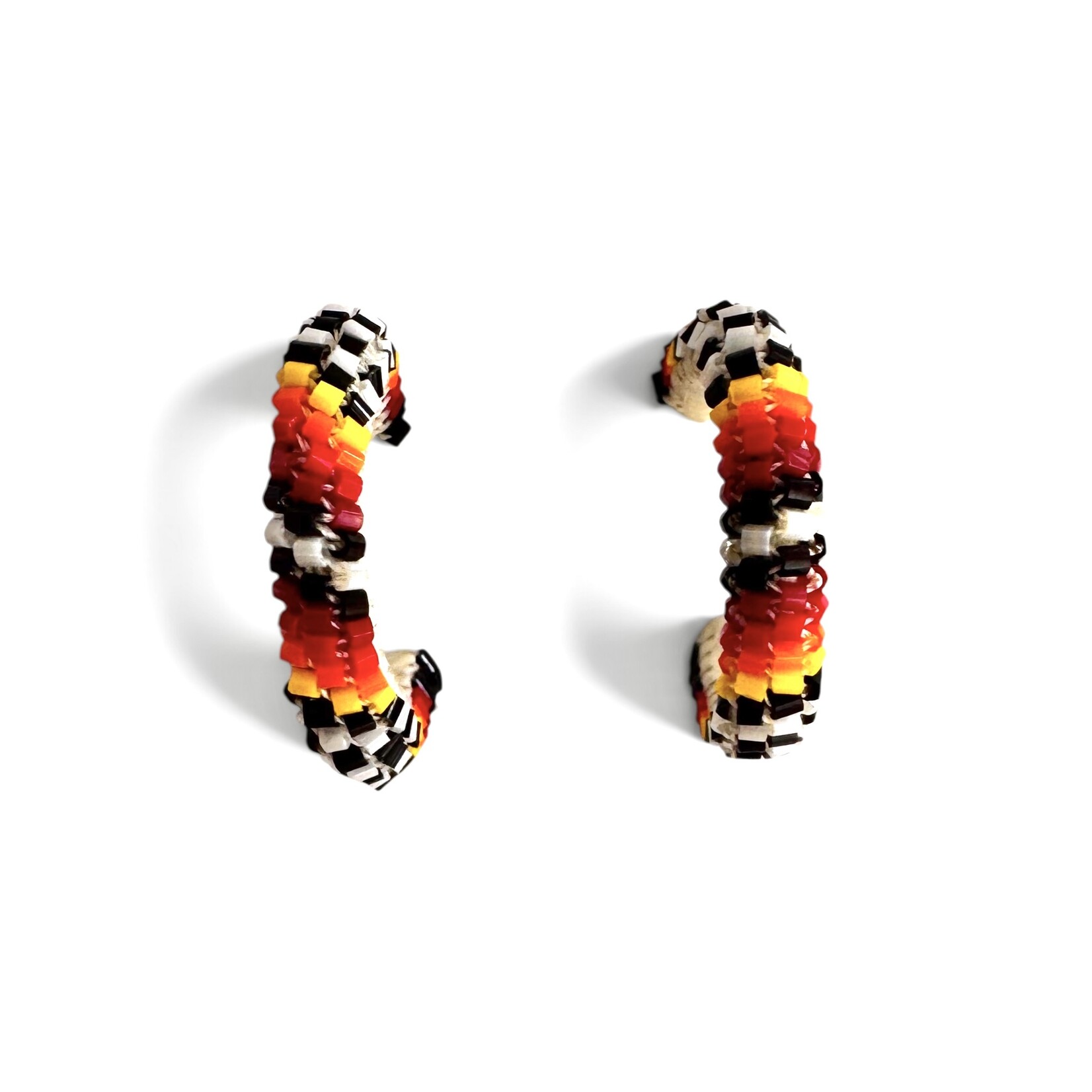 PEYOTE STITCH HOOP EARRINGS