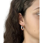 PEYOTE STITCH HOOP EARRINGS-2CM