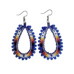 BEADED LOOP EARRINGS