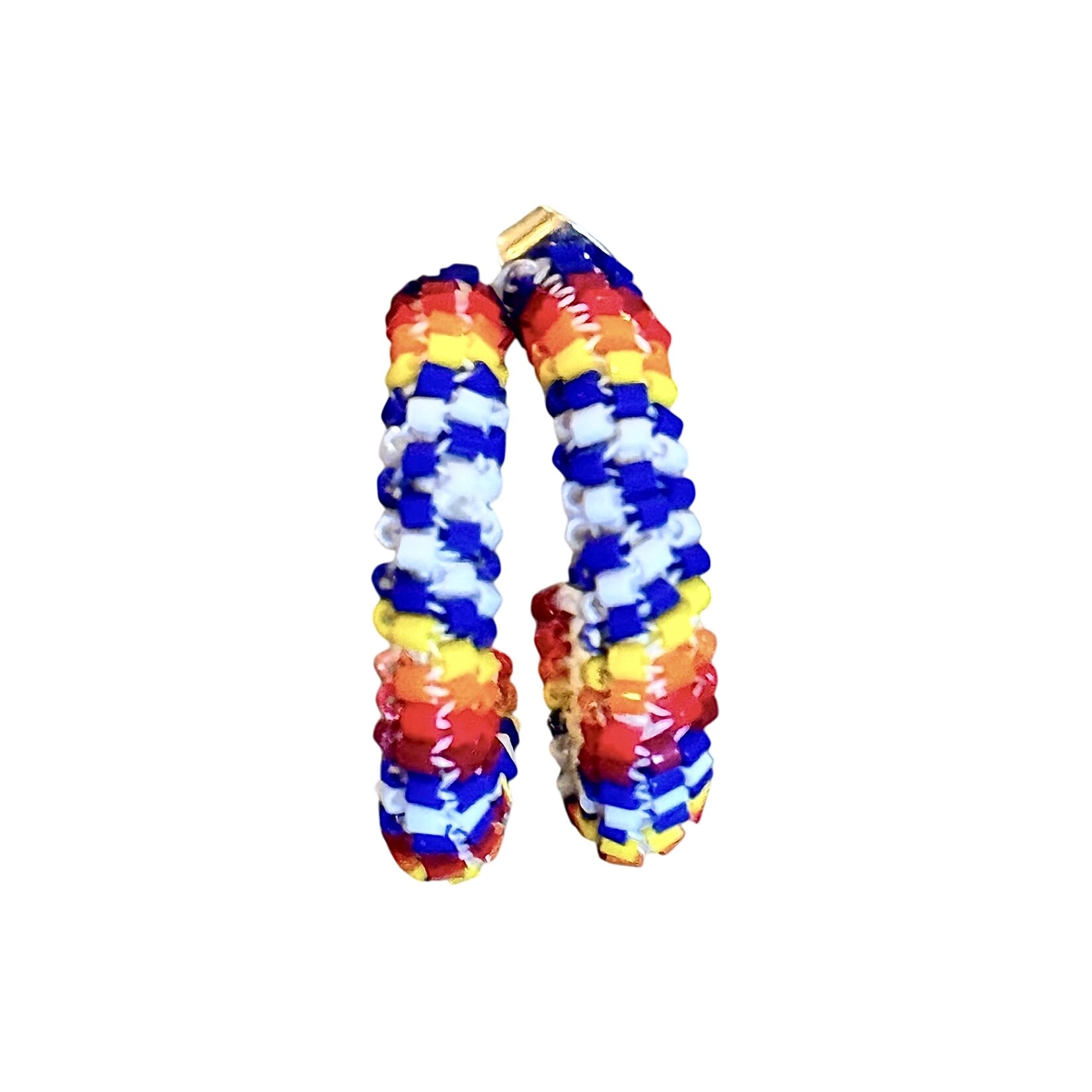 PEYOTE STITCH HOOP EARRINGS
