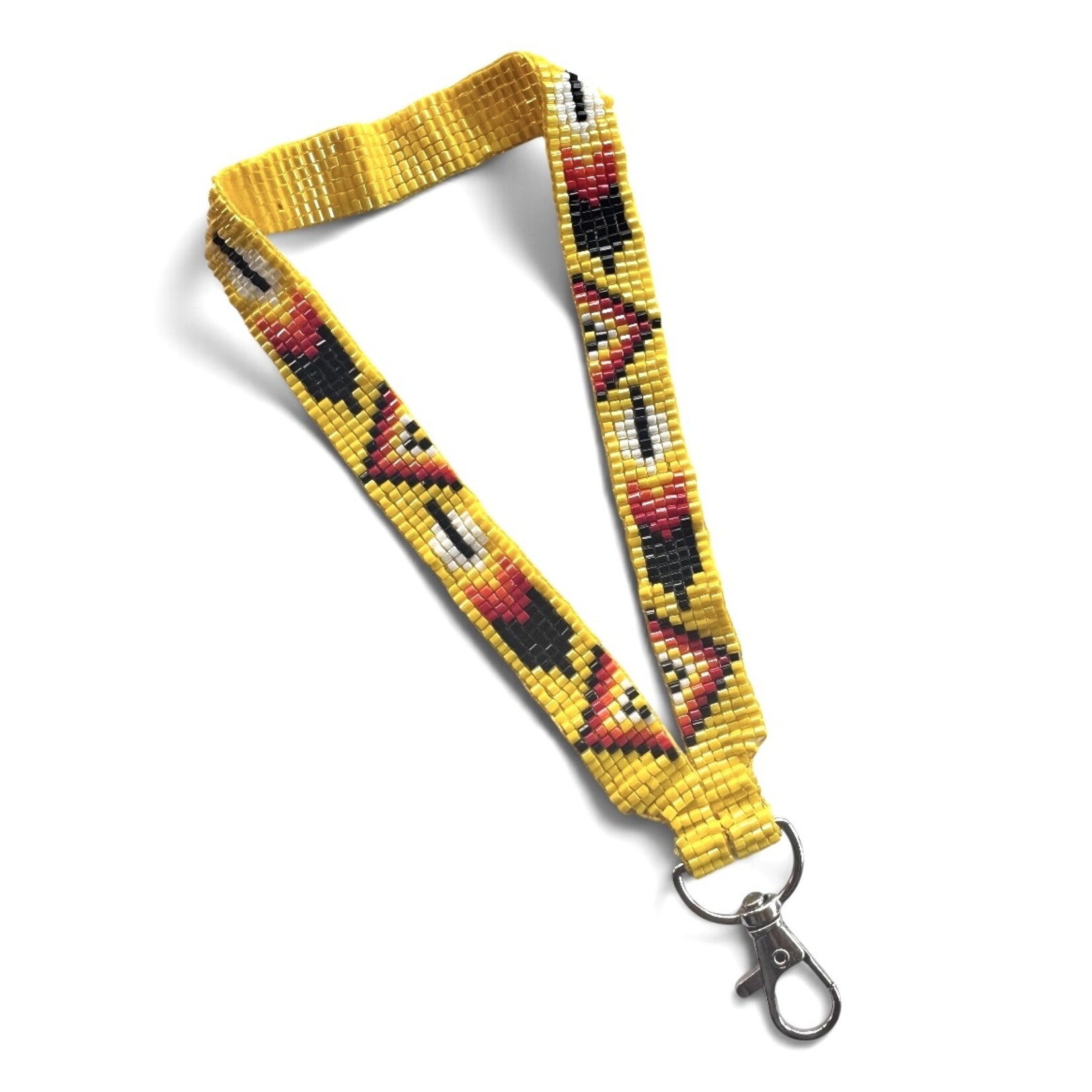 LOOMED WRIST LANYARD - FEATHER