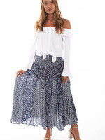 Scully Print Skirt w/ Belt Small