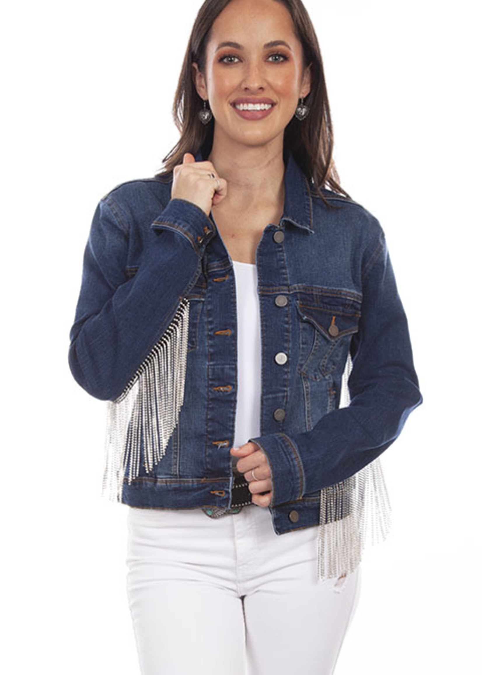 Scully Denim jacket w/ rhinestones Large