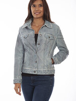 Scully Leather Denim Jacket Small