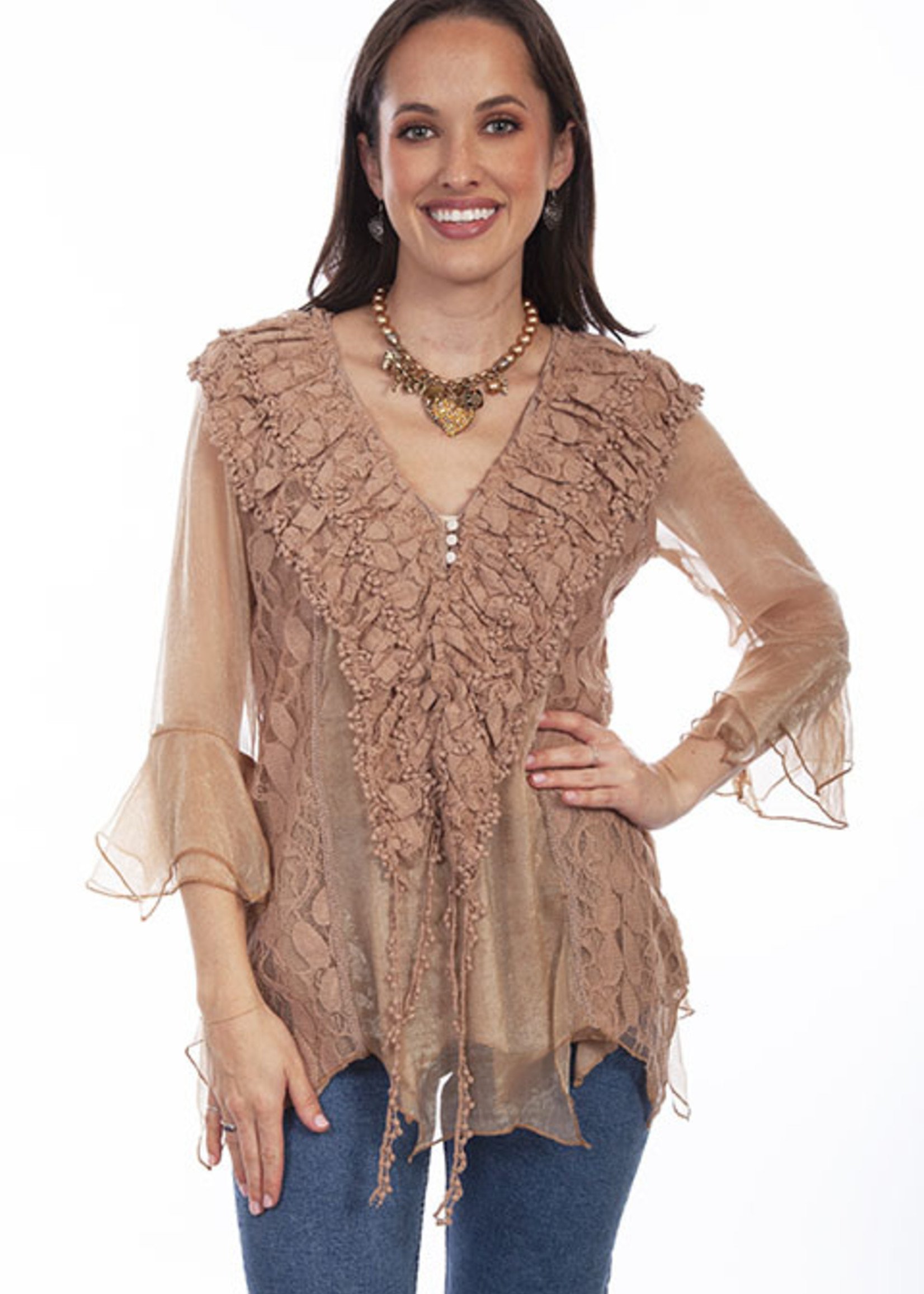 Scully Crochet Lace Top