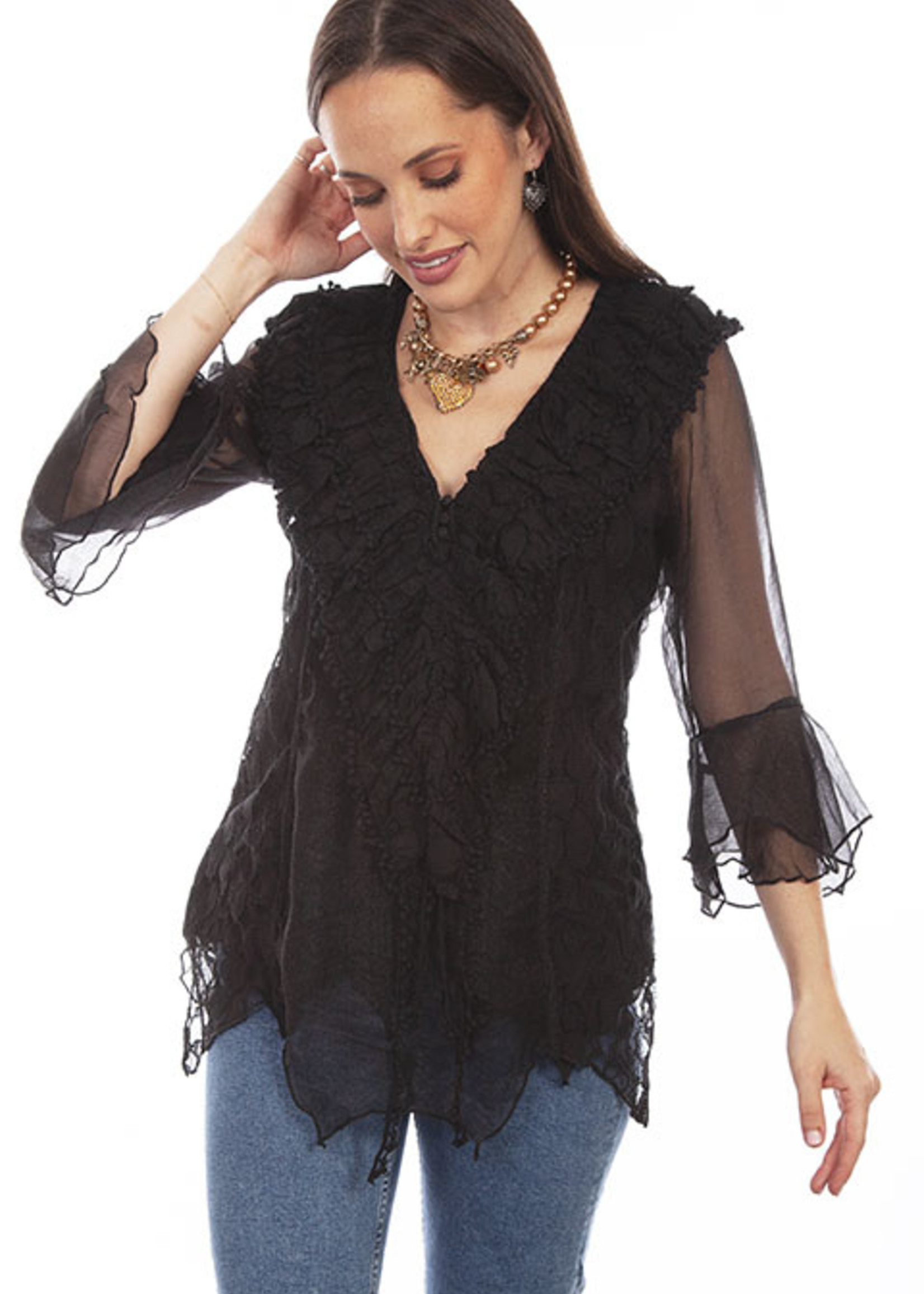 Scully Crochet Lace Top