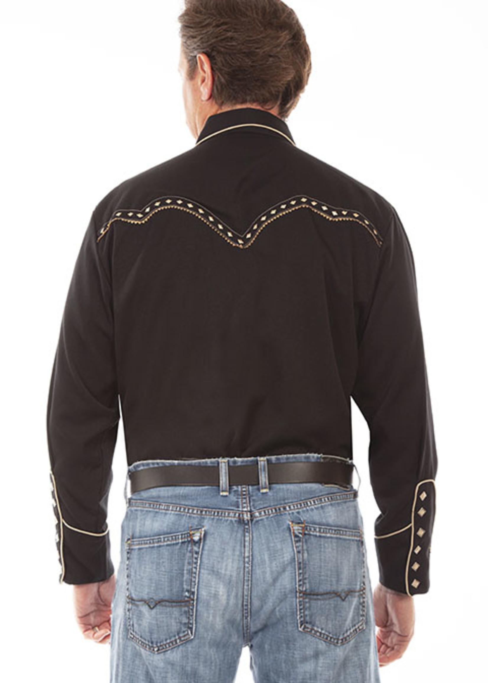 Scully Diamond Yoke Embellished shirt