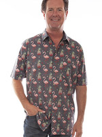 Scully S/S Flamingo Shirt