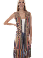 Scully Micro Fiber Long Serape Vest