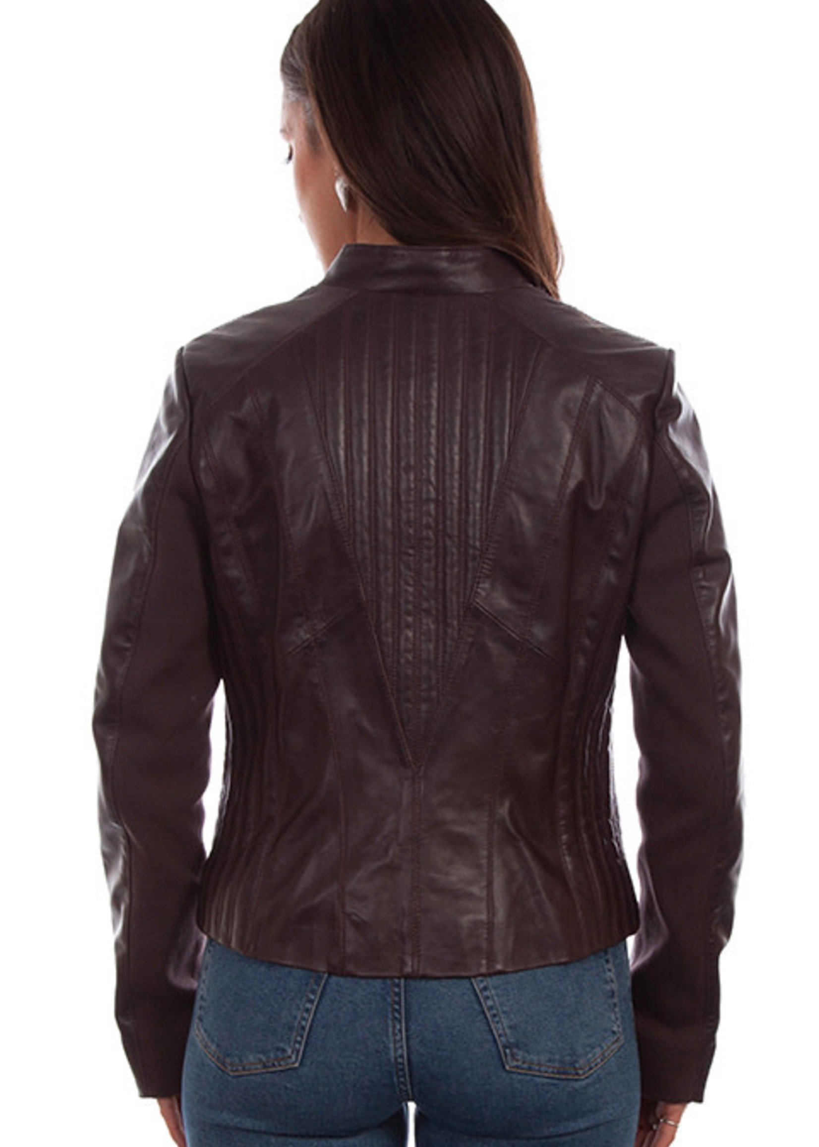 Scully Leather Purple Zip up Jacket