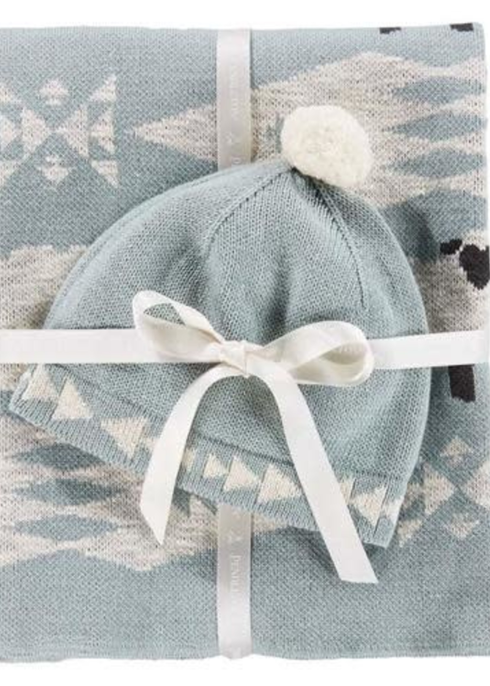 Pendleton OC knit Baby blanket & Beanie