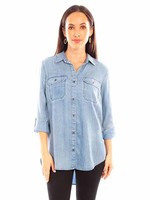 Scully Button up chambray top