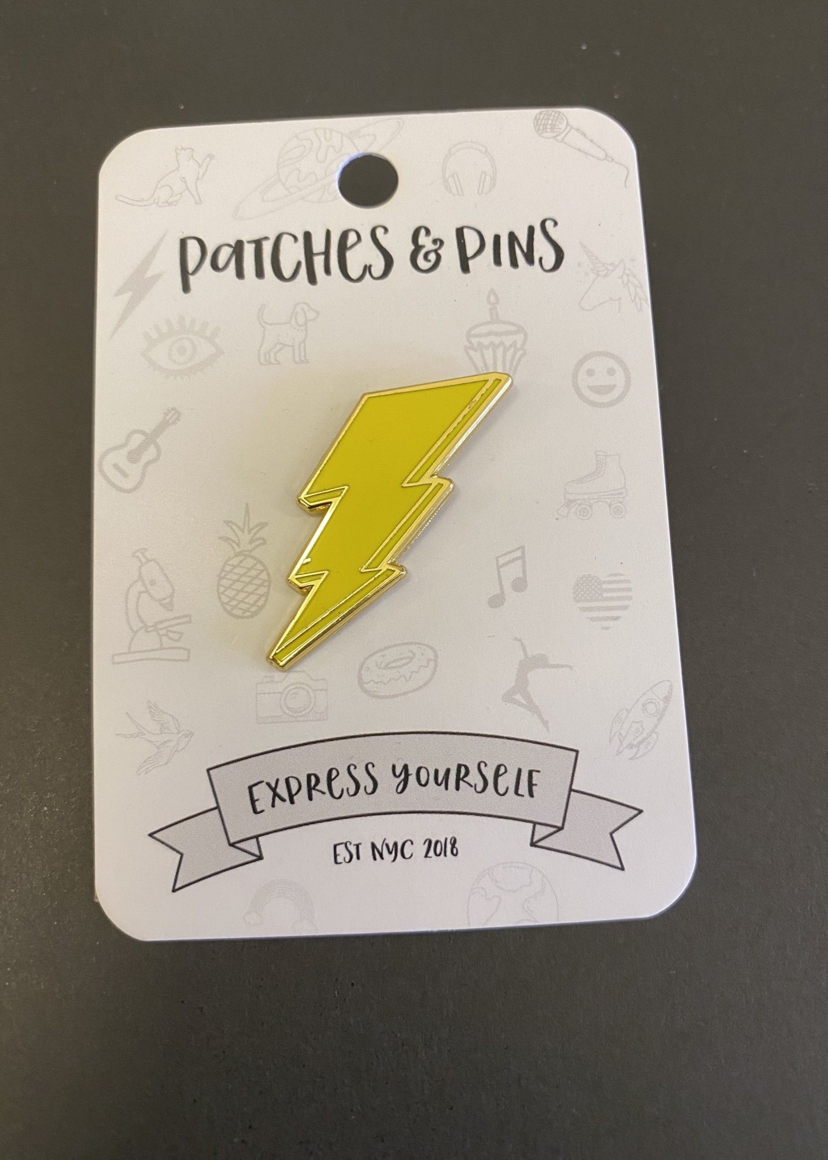 Bolt Enamel Pin