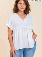 Umgee S/S V-Neck Top