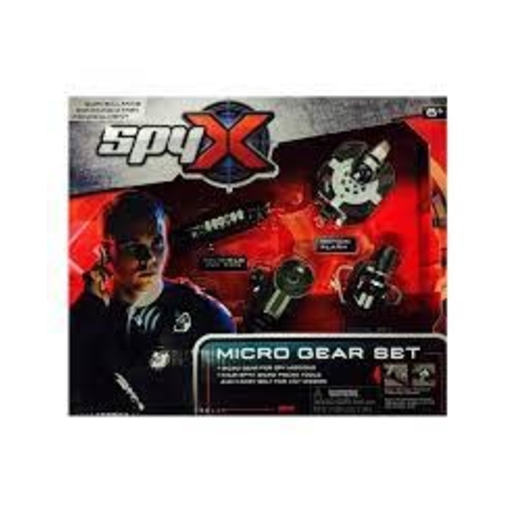 SpyX / Micro Gear Set - 4 Real Spy Toys Kit + Adjustable Belt for Spy Kids  Role Play. Junior Secret Agent / Detective / Ninja Toy Gadgets Set for Boys