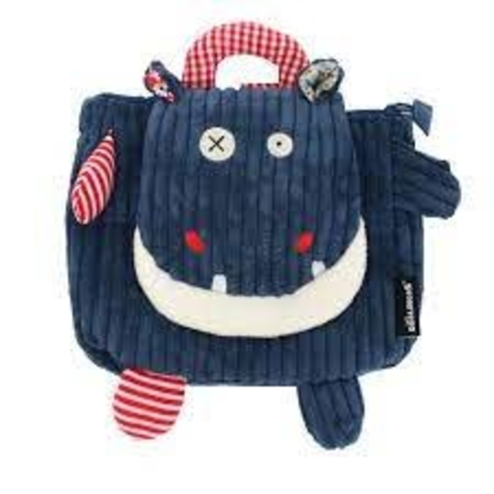 TriAction Toys Corduroy Backpack - Hippo