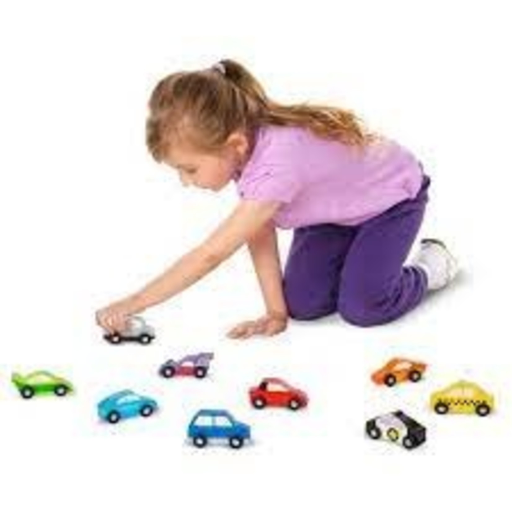 Melissa and Doug Wooden Car Set