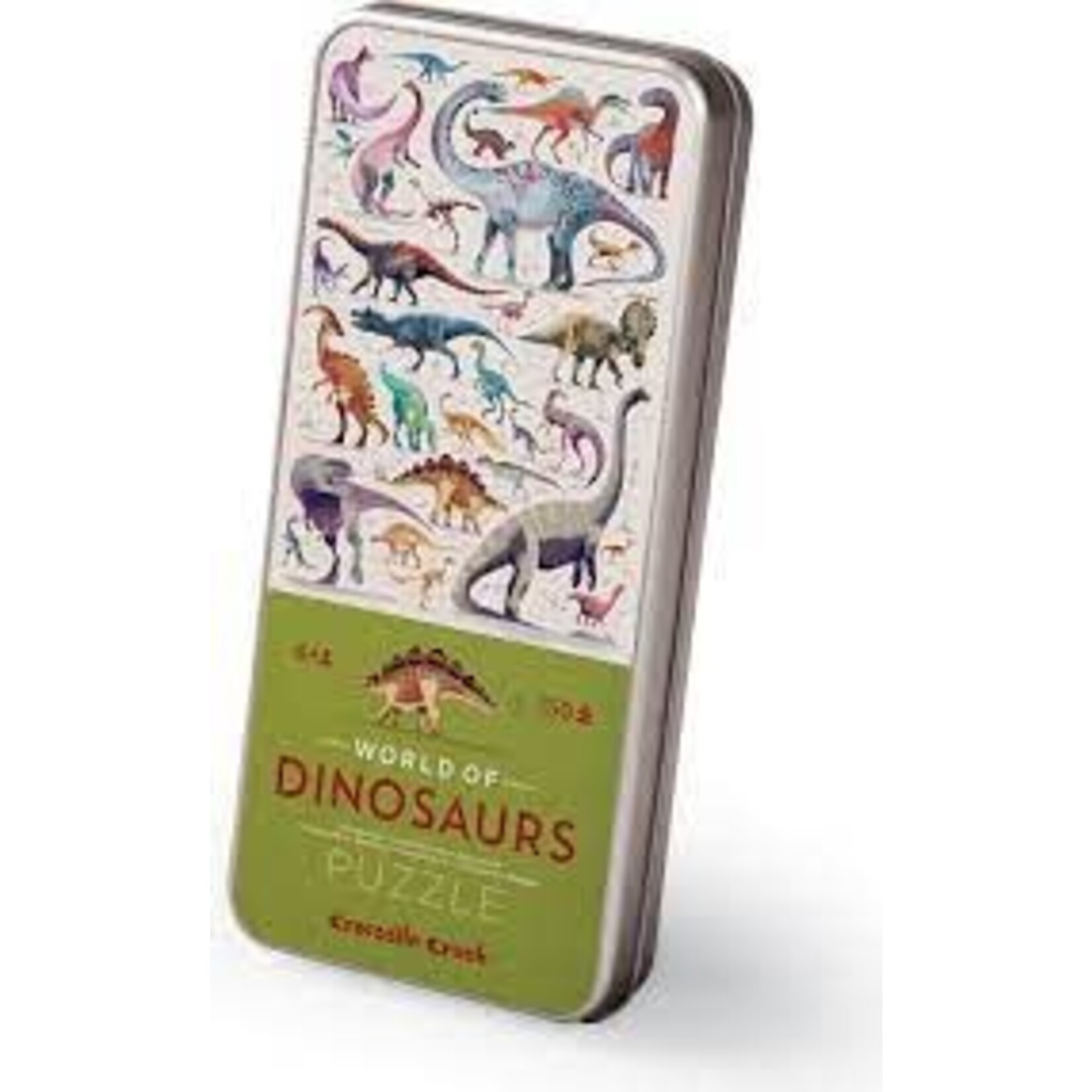 Crocodile Creek Tin Puzzle - World of Dinosaurs