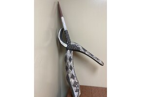 Kurumba Antelope: This graceful figure is actually handheld during both birth celebrations and funerals. The Kurumba are found in northern Burkina Faso. 35 ⅞” tall x 14 ¼” deep