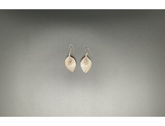 Antique Silver Leaf Earring