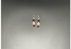 Sterling Silver Crest Earrings