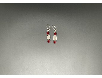 Sterling Silver Crest Earrings