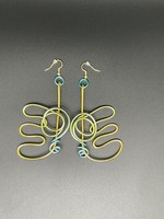 Abstract Wings Wire Earrings