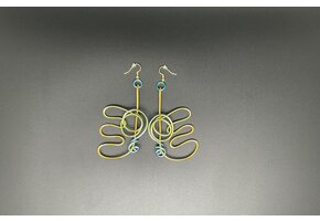 Abstract Wings Wire Earrings