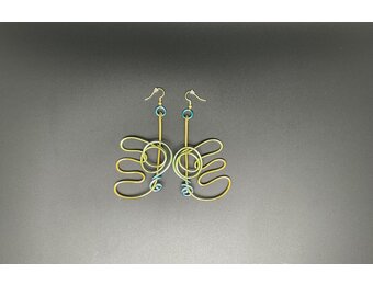 Abstract Wings Wire Earrings