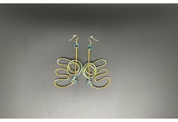 Abstract Wings Wire Earrings
