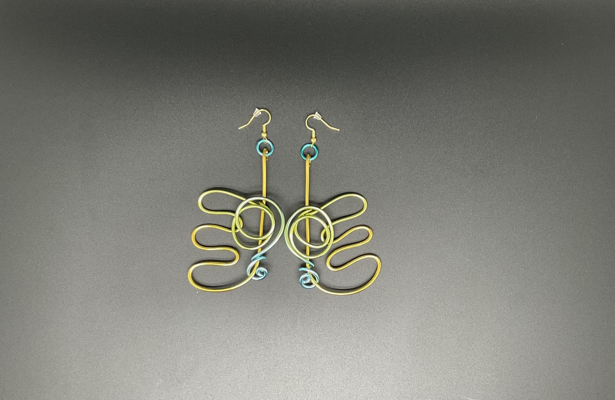 Abstract Wings Wire Earrings