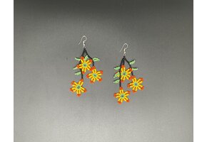 Flower Beaded Earrings