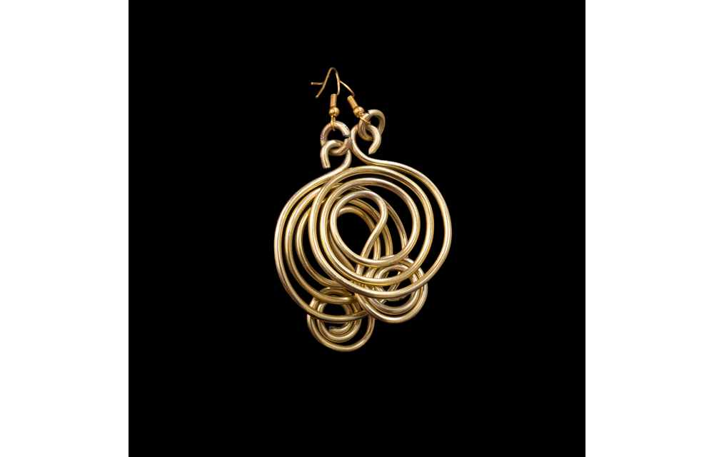 Multi-strand beaded necklace set. Beads. Brass wire. Gemstone.