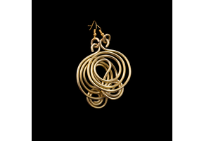 Multi-strand beaded necklace set. Beads. Brass wire. Gemstone.