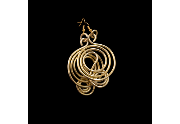 Multi-strand beaded necklace set. Beads. Brass wire. Gemstone.