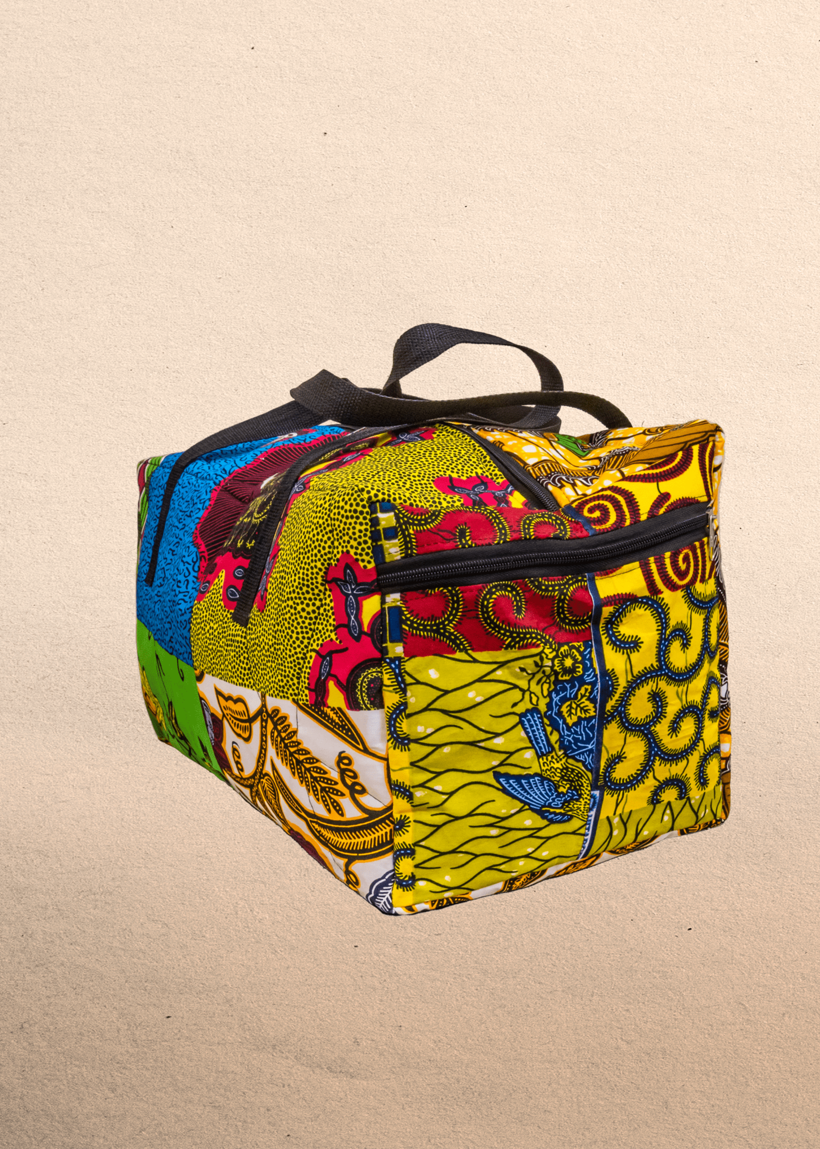 Ghana All Ankara overnight travel bag. All your stuff in one place