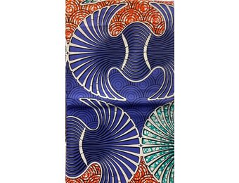 Fan Ankara Print. Sold by full yard only.