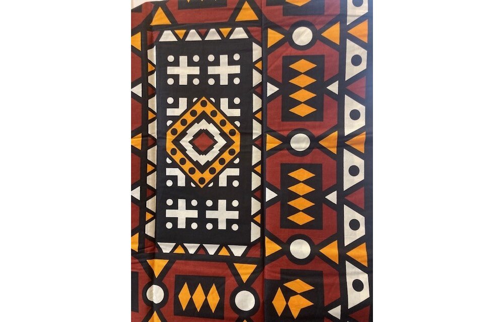 Geometric Ankara Print. Sold by full yard only.