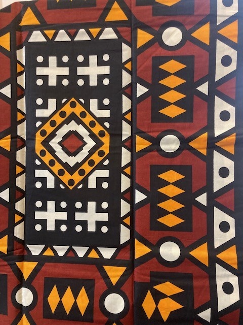 Geometric Ankara Print. Sold by full yard only.