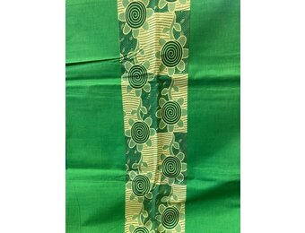 Green Sunflower Ankara Print.Sold by full yard only.